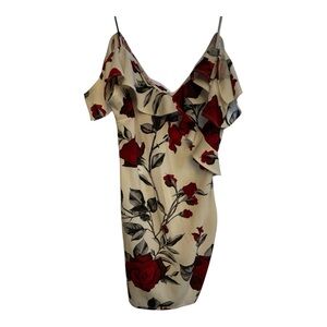 Iris Red and Black Sundress